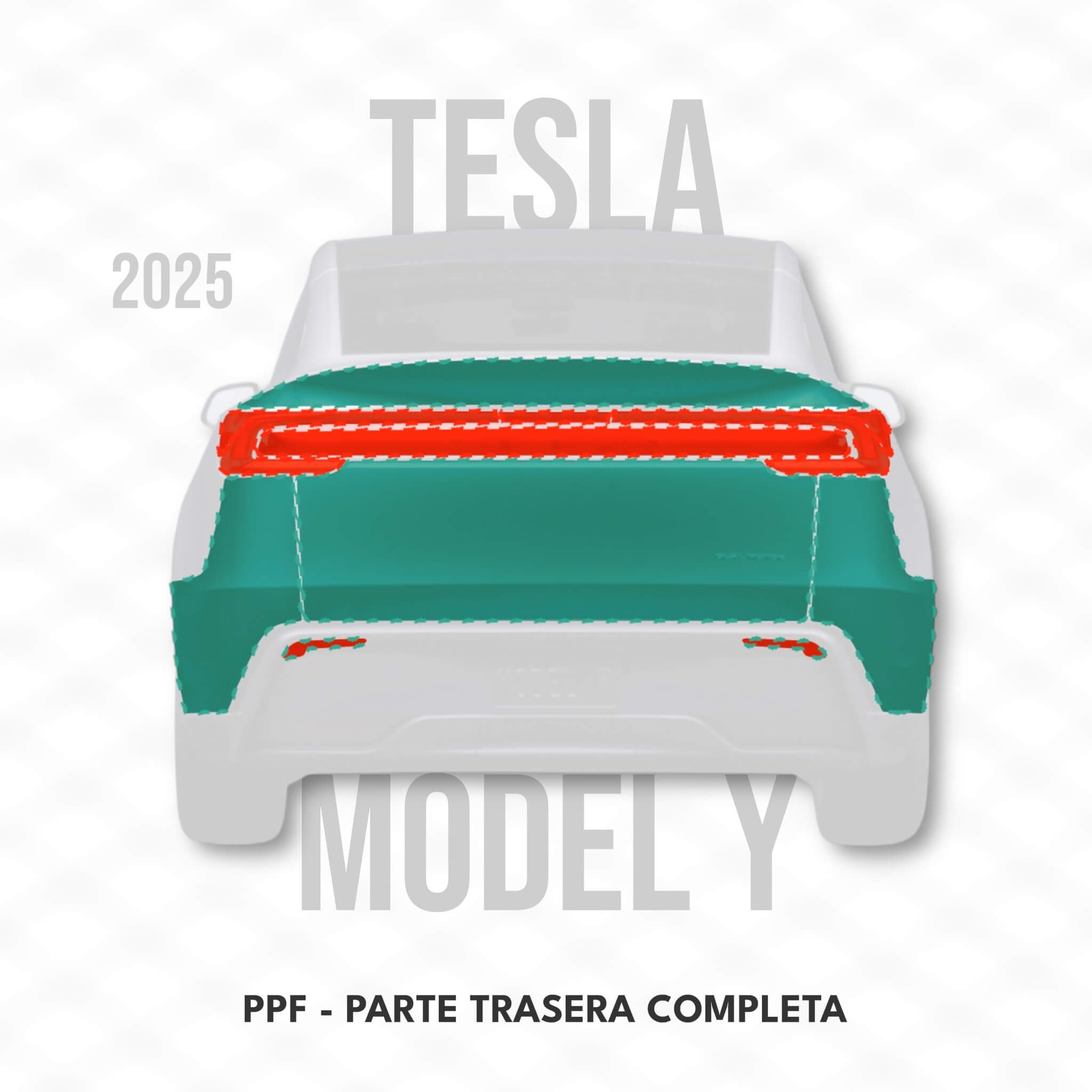 Tesla Model Y - PPF - ZONA TRASERA + STOPS